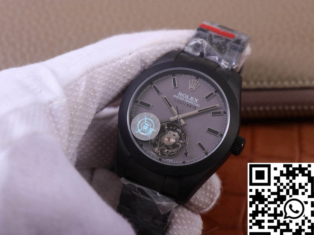 Label LNT01HS-001 JB Black case 116400 Factory Replica watch Rolex Base Noir Milgauss Design 0816